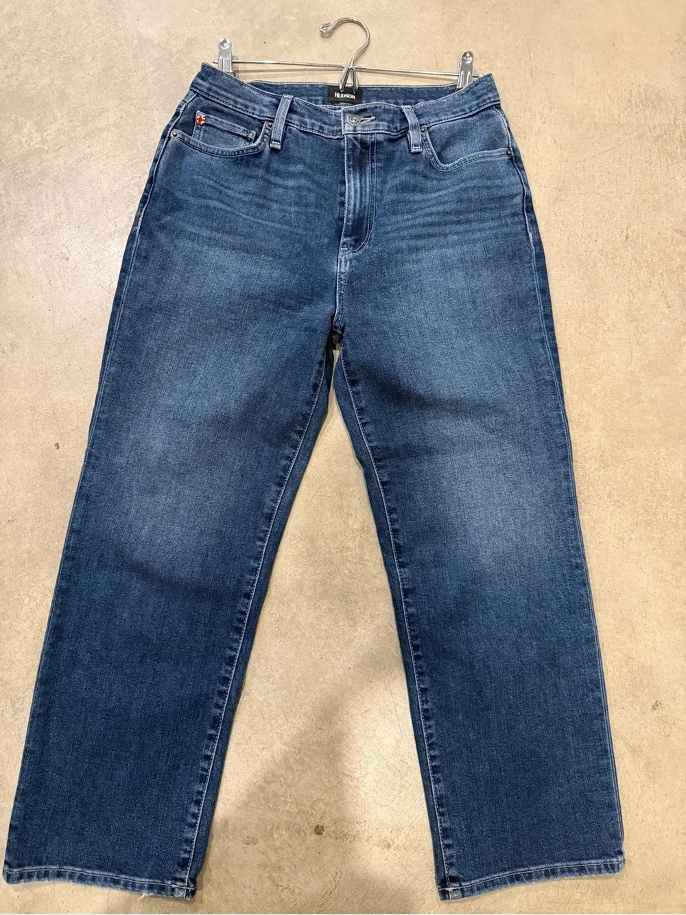 Hudson Jeans Men's Straight Fit Dark Blue Denim